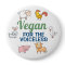 Vegan for the voiceless white cute cartoon animals