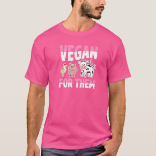Vegan For Them Ethical Farm Animals Chicken Pig Co T-Shirt