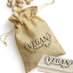 Vegan Friendly Food Vendor Business Rubber Stamp