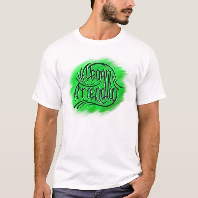 Vegan Friendly Lettering T-Shirt (Front)