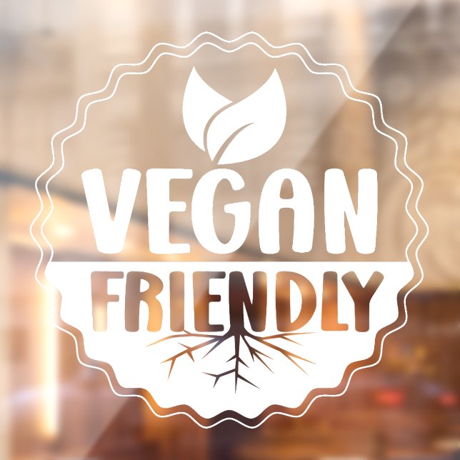 Vegan Friendly Restaurant Window Cling (Sheet 2)