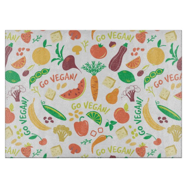 Vegan Fruits & Veggies Cutting Board (Front)