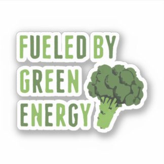Vegan Fuel Green Energy Inspirational Print