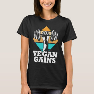 Vegan Gains Vegetarian Workout Gym T-Shirt