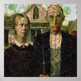 Vegan Gothic Fine Art Parody Poster