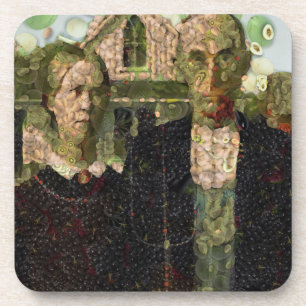 Vegan Gothic Fine Art Spoof Coaster