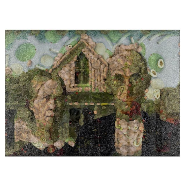 Vegan Gothic Fine Art Spoof Cutting Board (Front)