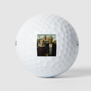 Vegan Gothic Fine Art Spoof Golf Balls