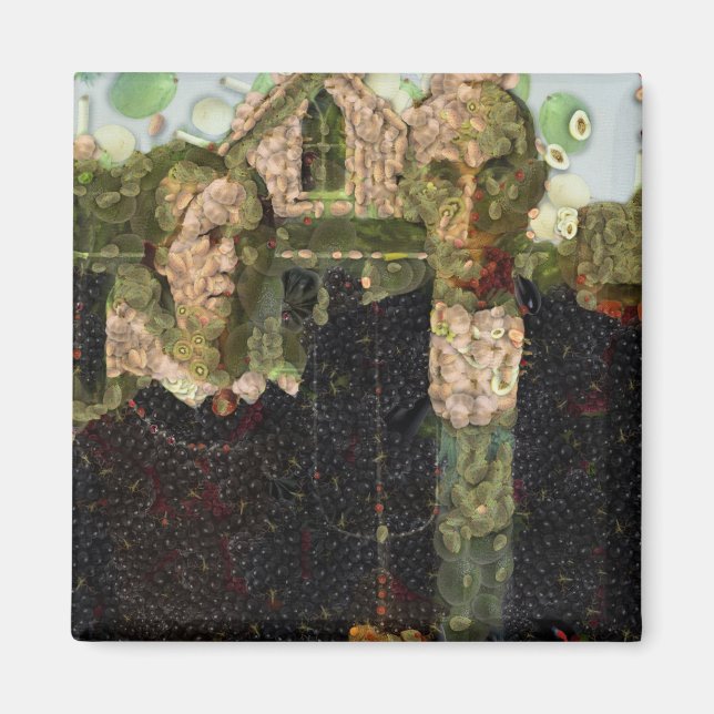 Vegan Gothic Fine Art Spoof Magnet (Front)