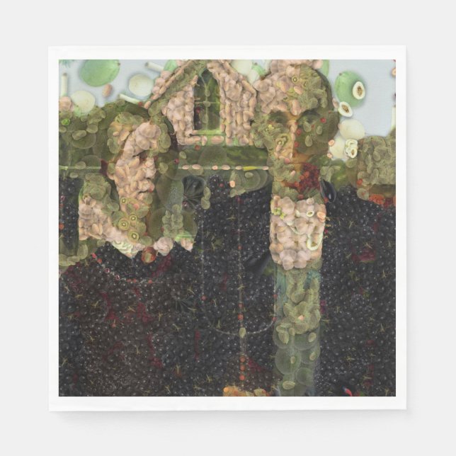 Vegan Gothic Fine Art Spoof Napkin (Front)