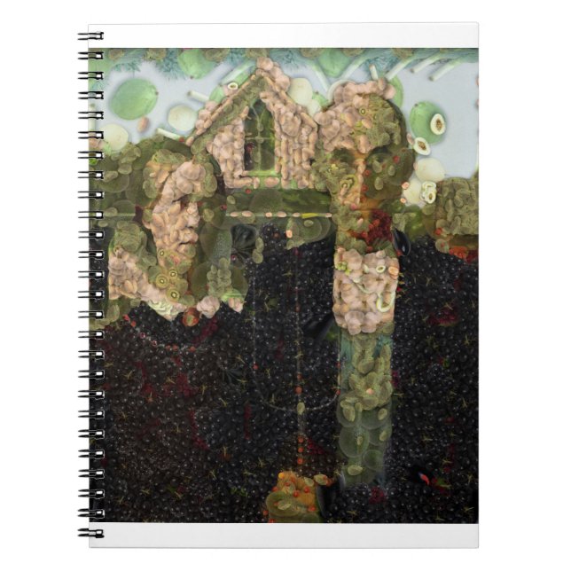 Vegan Gothic Fine Art Spoof Notebook (Front)