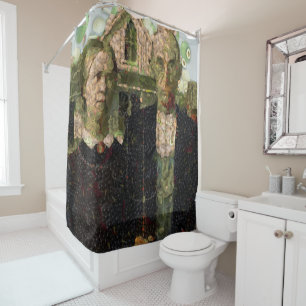 Vegan Gothic Fine Art Spoof Shower Curtain
