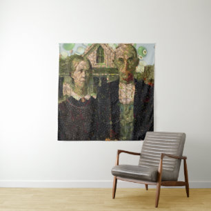 Vegan Gothic Fine Art Spoof Tapestry