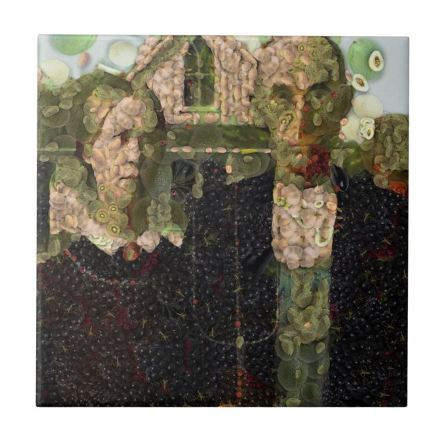 Vegan Gothic Fine Art Spoof Tile (Front)
