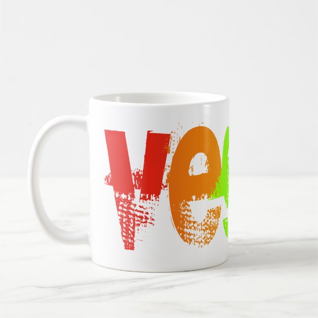 Vegan Grunge Rainbow Mug (Left)