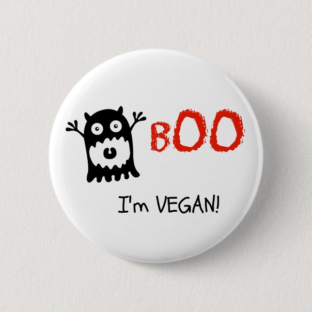 Vegan Halloween Button (Front)