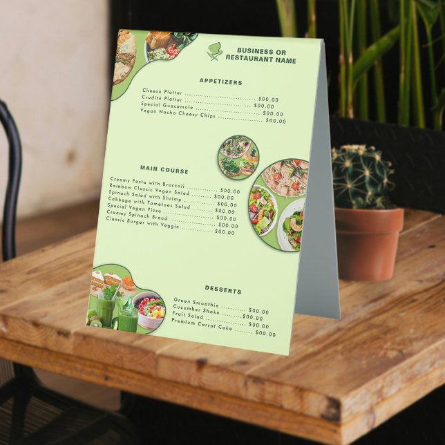 Vegan Healthy Foods Professional Price Menu List  (Creator Uploaded)