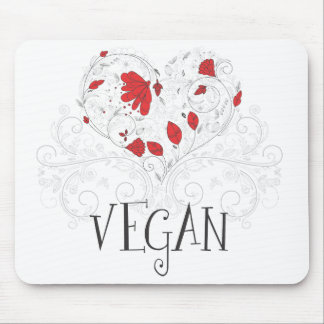 Vegan - heart mouse mat