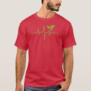 Vegan Heartbeat Vegan Tee Gift For Vegetarian Plan