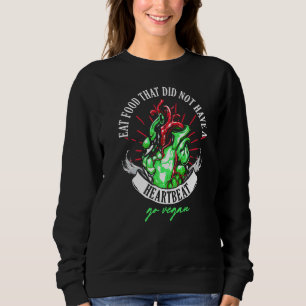 Vegan Heartbeat Vegetarian Vegetarianism Veganism Sweatshirt