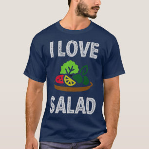 Vegan I Love Salad Vegetarian T-Shirt
