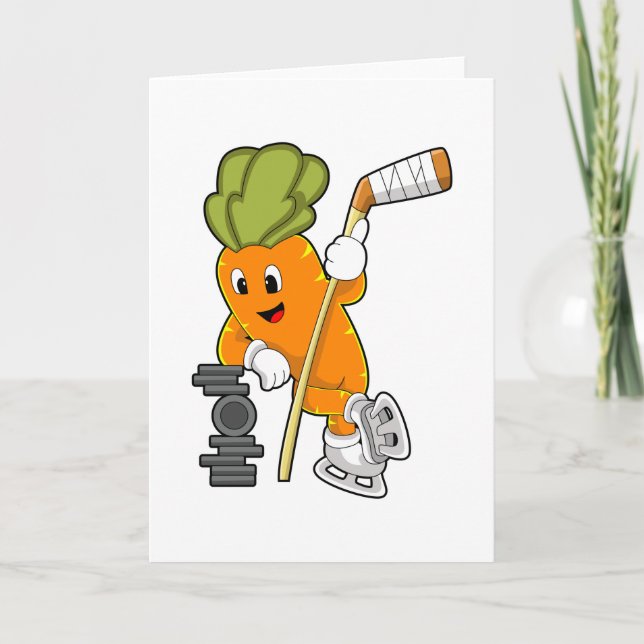 Vegan Ice hockey Ice hockey stick Card (Front)