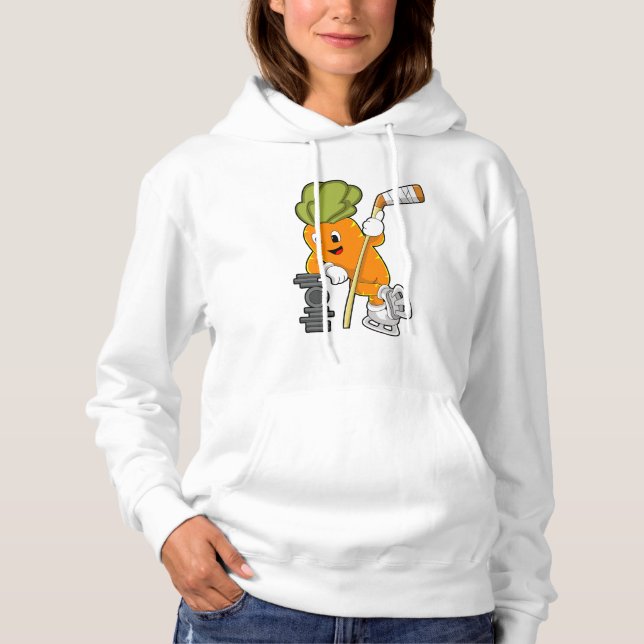 Vegan Ice hockey Ice hockey stick Hoodie (Front)