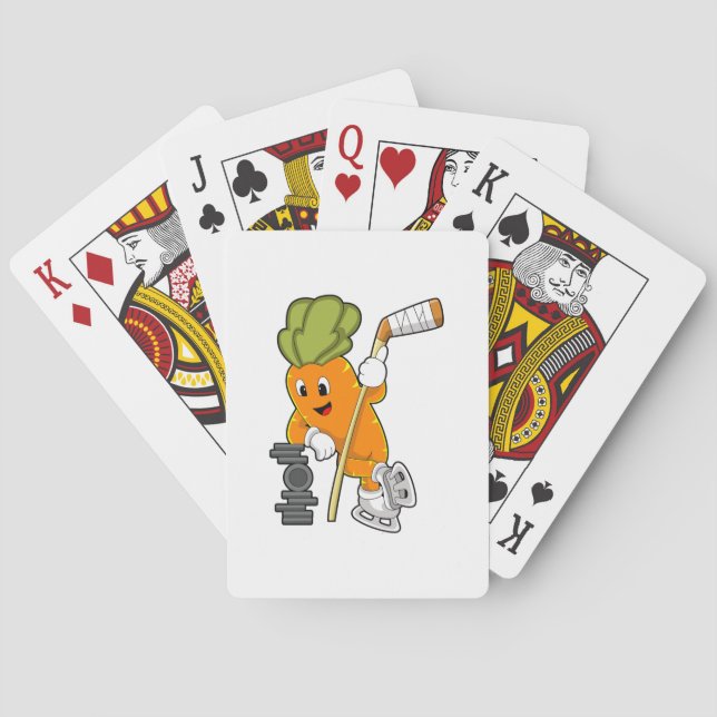 Vegan Ice hockey Ice hockey stick Playing Cards (Back)