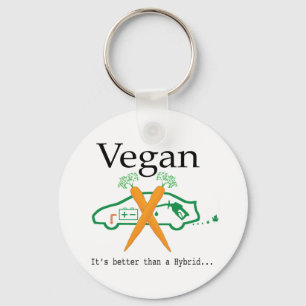 Vegan - It's better than a Hybrid Key Ring