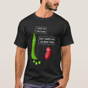 Vegan Joke Vegetarian Peas Vegan Humour T-Shirt