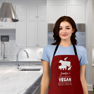 Vegan Kitchen (with your name) Apron