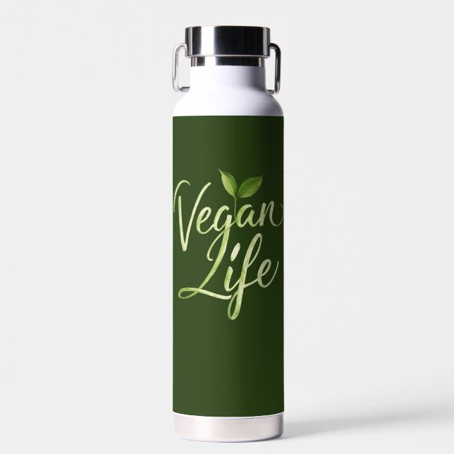 Vegan Life Water Bottle (Front)