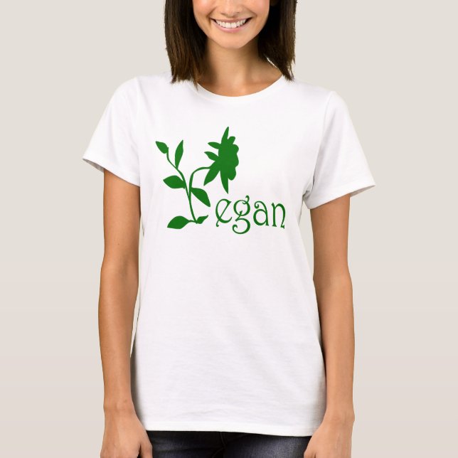 Vegan Logo Babydoll T-Shirt (Front)