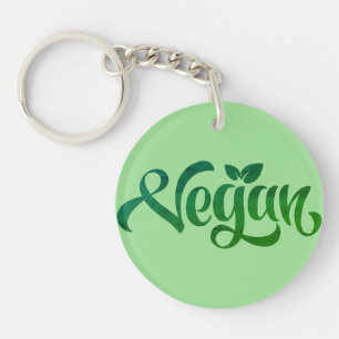 Vegan Logo Key Ring
