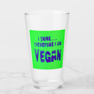 Vegan Love Animals Eat Plants Glass