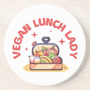 VEGAN LUNCH LADY’S COASTER