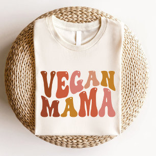 Vegan Mama Retro Groovy Vegetarian mum Sweatshirt
