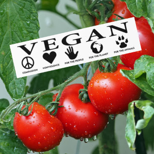 Vegan Mean, Car Sticker