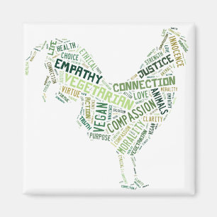 Vegan Mosaic Magnet