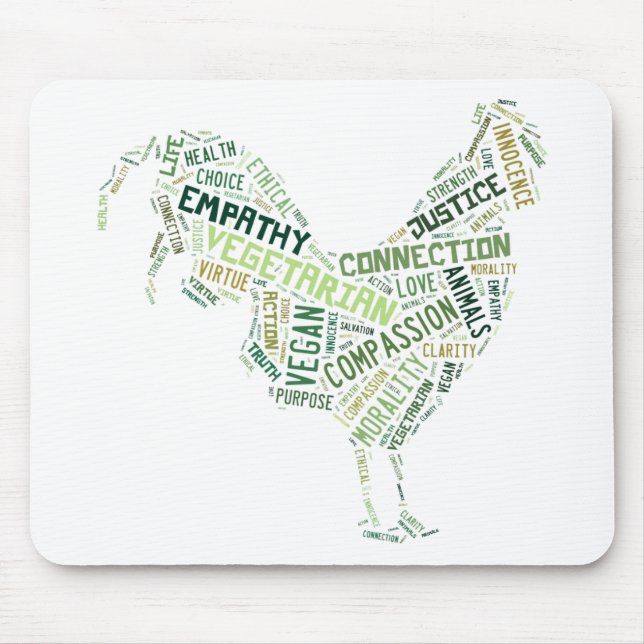 Vegan Mosaic Mouse Mat (Front)