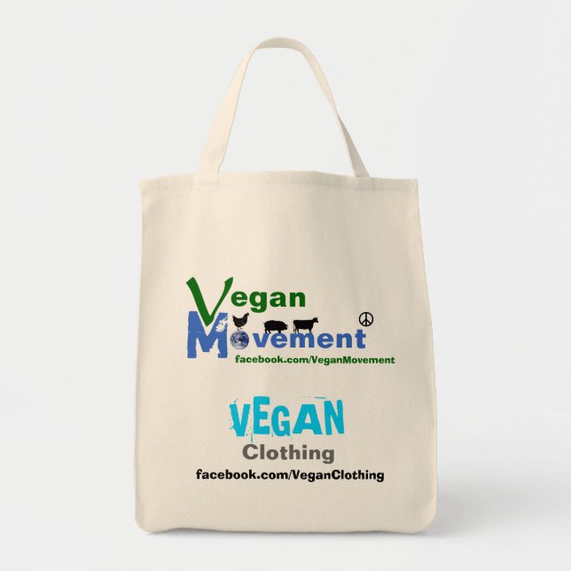 Vegan Movement / Vegan Clothing Tote Bag (Front)