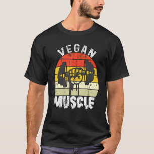 Vegan Muscle Vegan Power Weightlifter Bodybuilder  T-Shirt