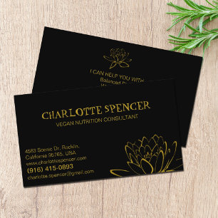 Vegan Nutrition Consultant  Business Card