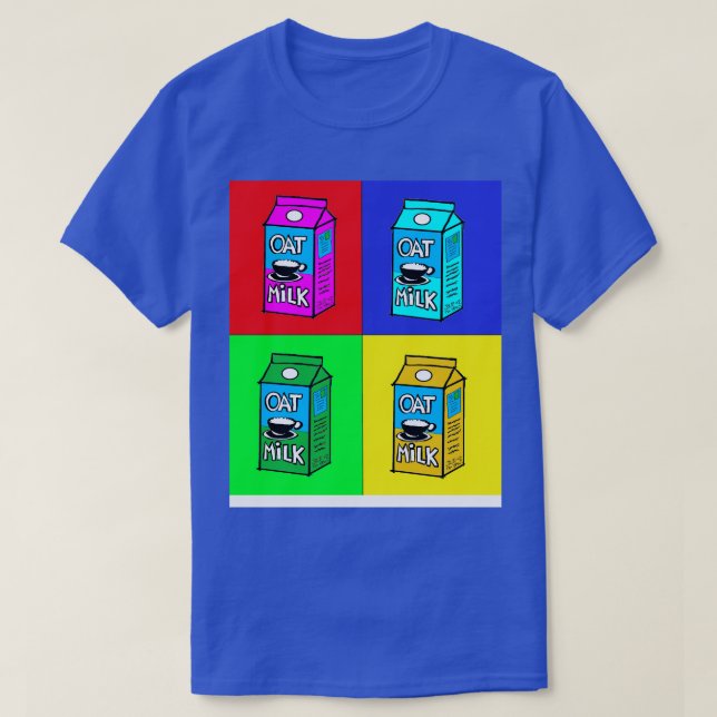 vegan oat Milk PopArt T-Shirt (Design Front)