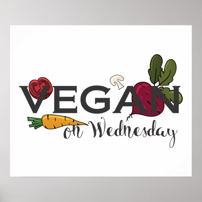 Vegan on Wednesday Poster (Front)