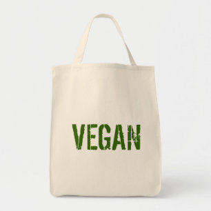 VEGAN organic grocery tote Bag