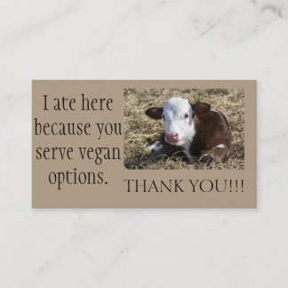 Vegan Outreach Thank You Cards