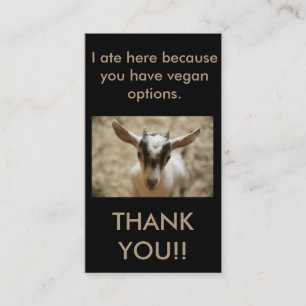 Vegan Outreach Thank You Cards