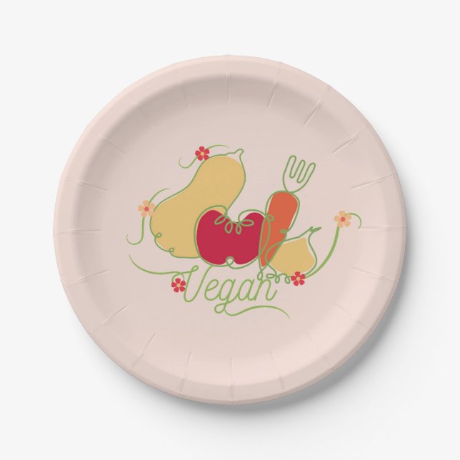 vegan paper plate (Front)