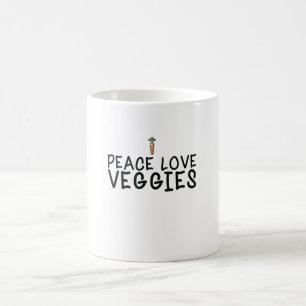 Vegan - Peace Love Veggies Coffee Mug